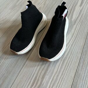 Zara Kids Black and White Slip-On Sneakers